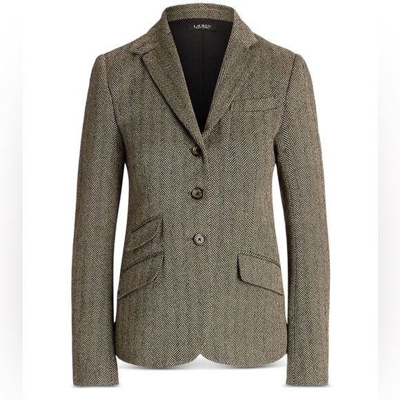Ralph Lauren Jackets & Blazers - Ralph Lauren| Women's Brown Herringbone Blazer